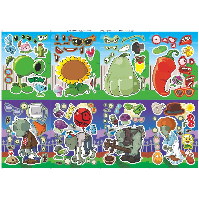 Stiker Puzzle Anime Kartun Luc - Plant Parent Sticker ulasan dan harga